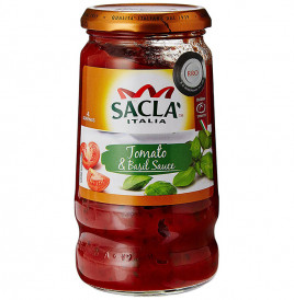 Sacla Tomato & Basil Sauce   Glass Jar  420 grams
